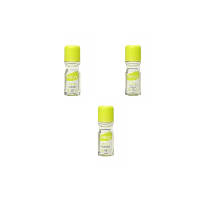 Amplex Fresh Anti-Perspirant Deodorant Roll On 50ml - Pack of 3