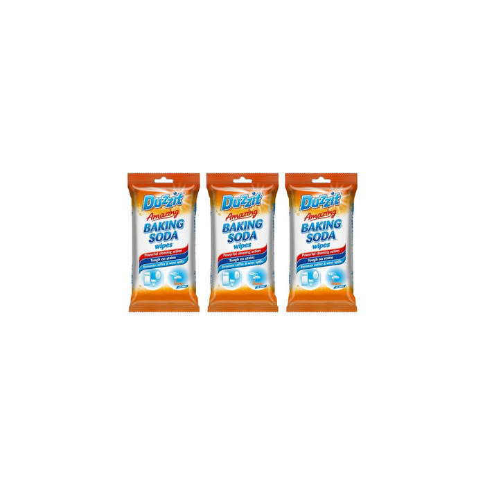 Duzzit Amazing Baking Soda Wipes 40 Counts - Pack of 3