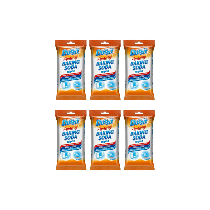 Duzzit Amazing Baking Soda Wipes 40 Counts - Pack of 6