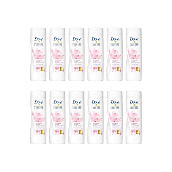 Dove Lotus Flower & Rice Milk Body Lotion 250ml - Pack of 12