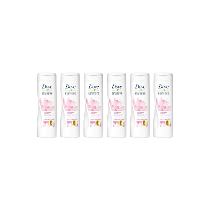 Dove Lotus Flower & Rice Milk Body Lotion 250ml - Pack of 6