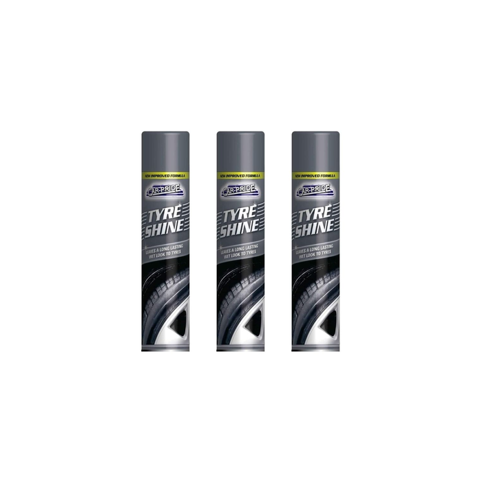 Car-Pride Tyre Shine Spray Long-Lasting Formula 300ml - Pack of 3