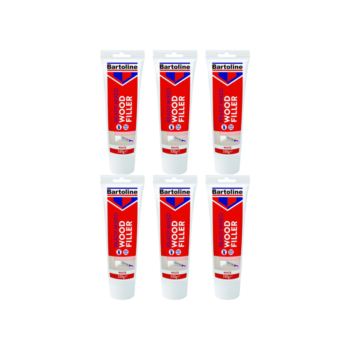 Bartoline Ready Mixed Wood Filler Tube White 330g