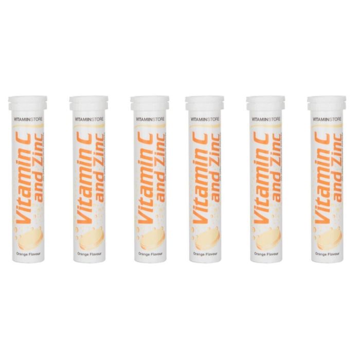 Vitamin Store Effervescent Vit C & Zinc Tabs - Pack of 6