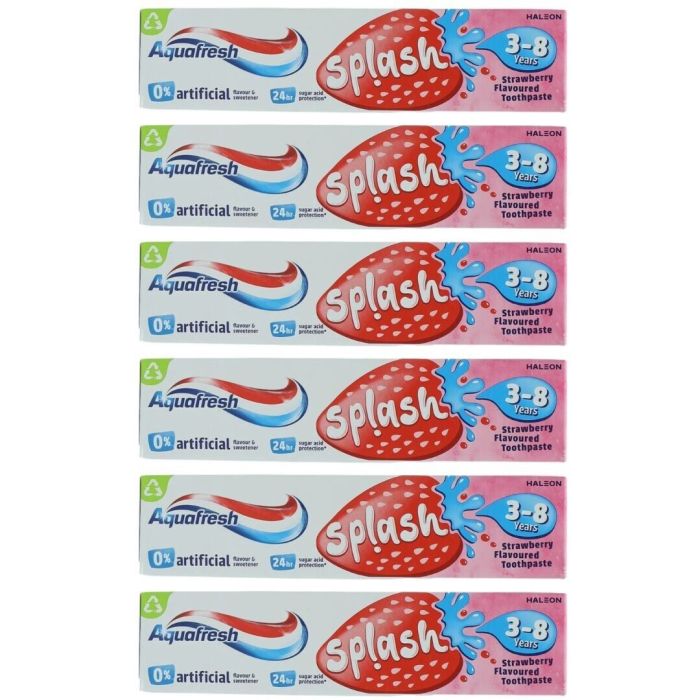 Aquafresh Splash Strawberry Toothpaste 3-8 Years 50ml