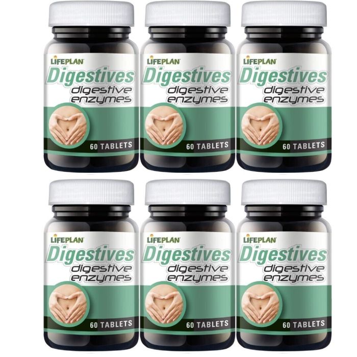 Lifeplan Digestive Enzymes 60 Tablets - Pack of 6