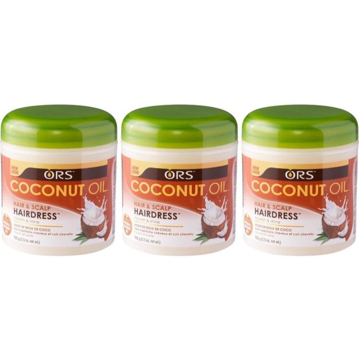 ORS Coconut Oil Hair Dress for Hair & Scalp 156g - Pack of 3