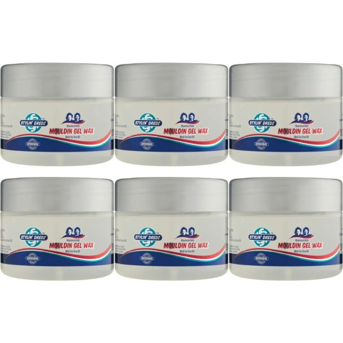 Stylin Dredz Mouldin Gel Wax Maximum Hold 250ml - Pack of 6