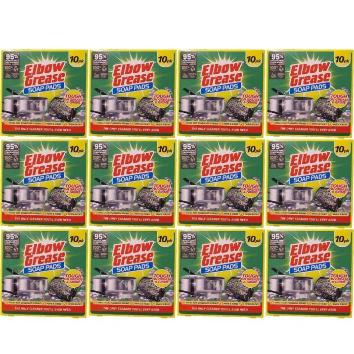 Elbow Grease Soap Pads 10 Pads Pack - Pack of 12