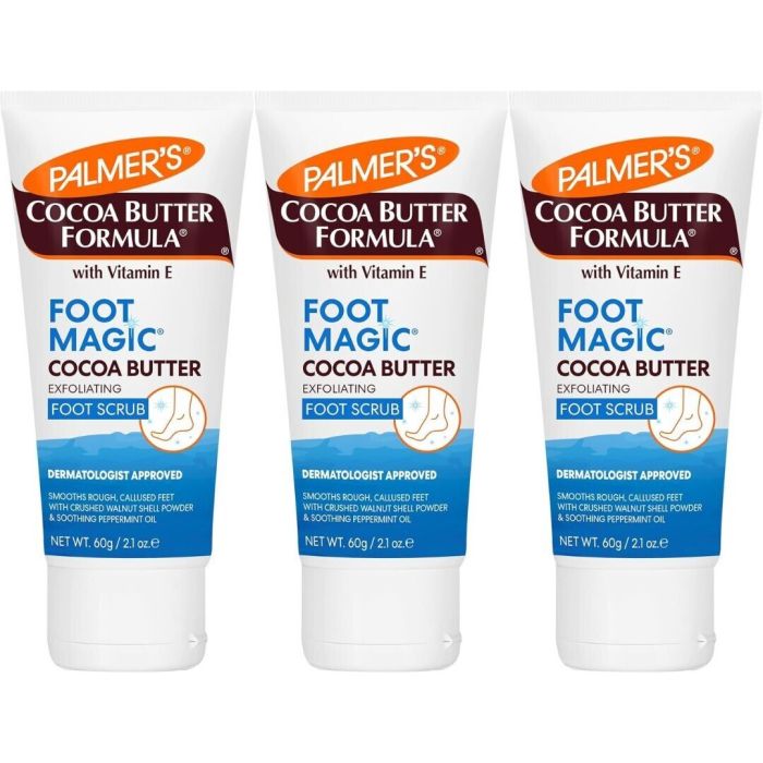 Palmers Cocoa Butter Foot Magic Scrub 60g - Pack of 3