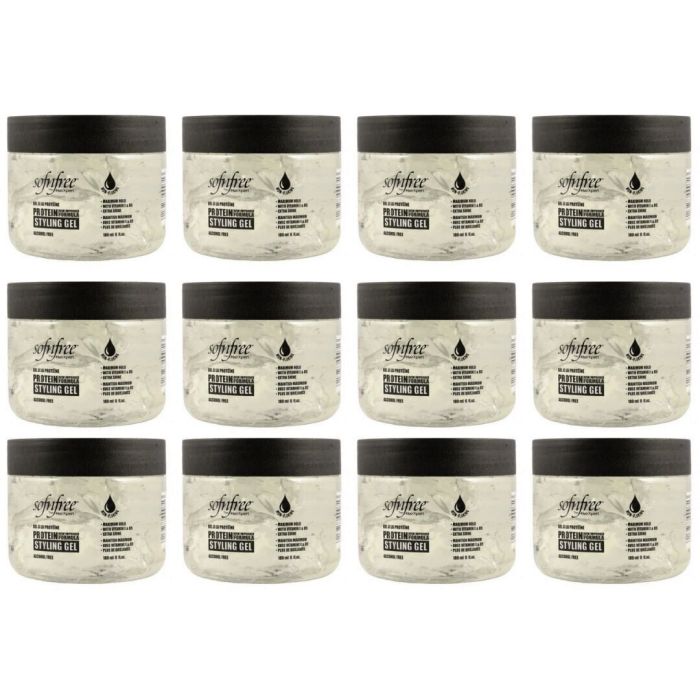Sof n Free Protein Styling Gel Clear 177ml - Pack of 12