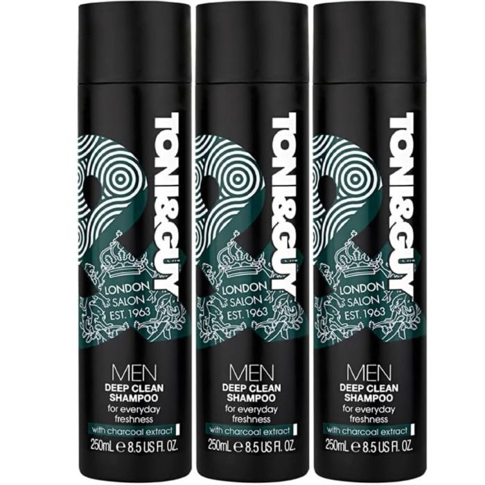 Toni & Guy Men Deep Clean Shampoo 250ml - Pack of 3