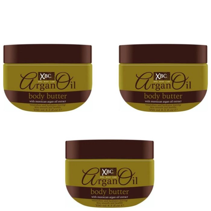 XBC Body Butter Argan Oil 250ml - Pack of 3