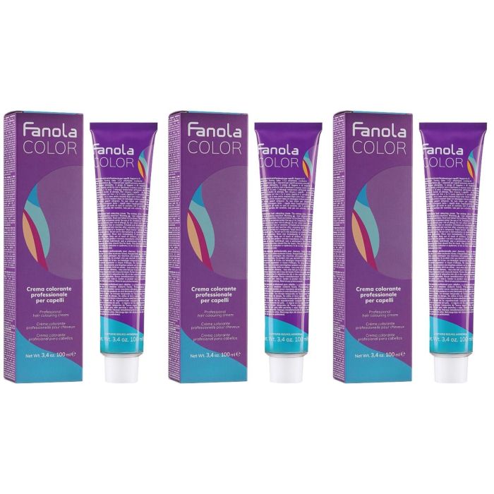 Fanola Hair Color Cream Red Booster R.66 100ml - Pack of 3