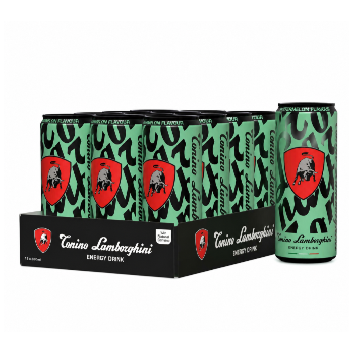 Tonino Lamborghini Watermelon Energy Drink 330ml - Pack of 12