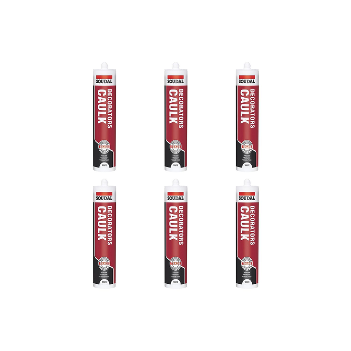 Soudal Decorators Caulk White 290ml paintable interior sealant and filler
