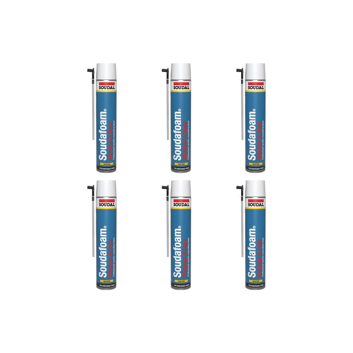 Soudal Soudafoam Window & Door Hand Held 750ml - Pack of 6