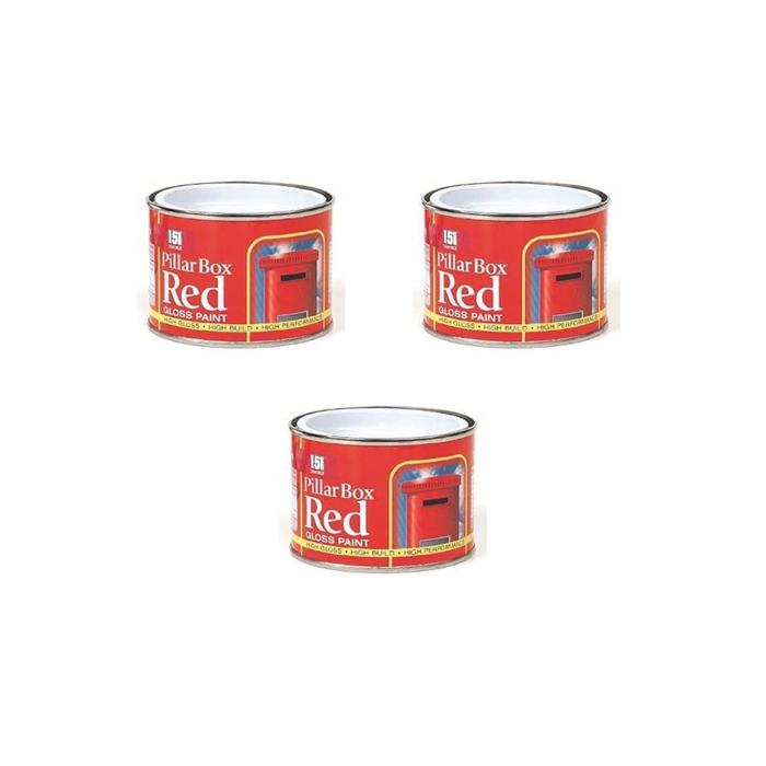 151 Coatings Pillar Box High Gloss Durable Red Paint 180ML - Pack of 3
