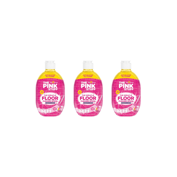 THE PINK STUFF The Miracle Direct to Floor Cleaner Squirt & Mop 750 ml - Pack of 3