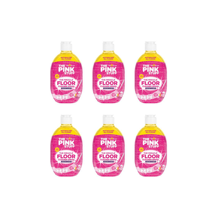 THE PINK STUFF The Miracle Direct to Floor Cleaner Squirt & Mop 750 ml - Pack of 6