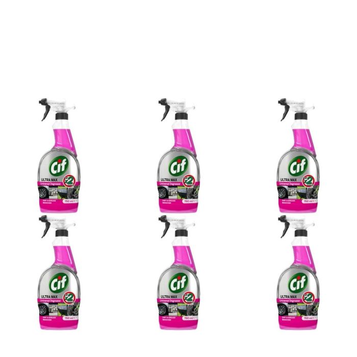 Cif Ultra Max Pink Degreaser Spray 750ml - Pack of 6