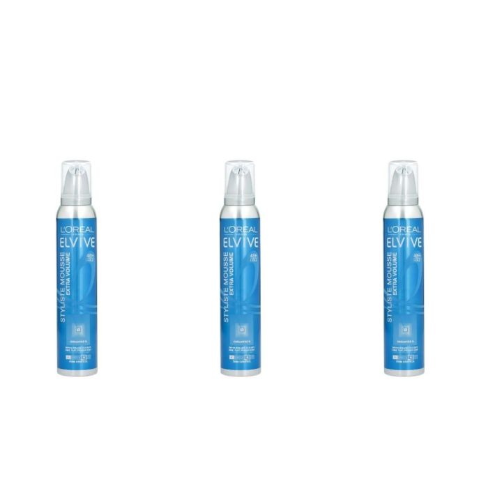 Loreal Elvive Stylist Extra Firm Mousse 200ml - Pack of 3