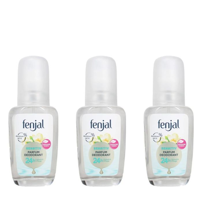 Fenjal Sensitive Deodorant Pump Spray 75ml - Pack of 3