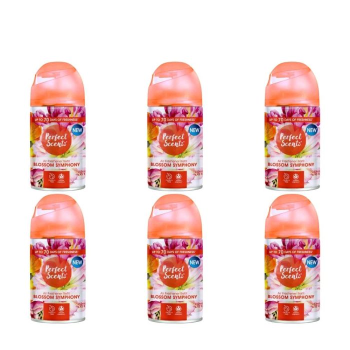 Perfect Scents Blossom Symphony Automatic Air Freshener Refill 250ml - Pack of 6