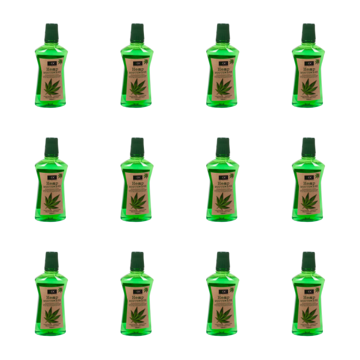 Xpel Oral Care Hemp Fresh Breath Mouthwash 500ml - Pack of 12
