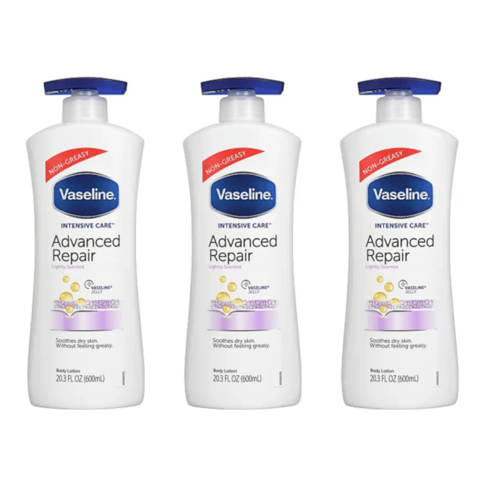 Vaseline Advance Repair Body Lotion 600ml pump bottle 

