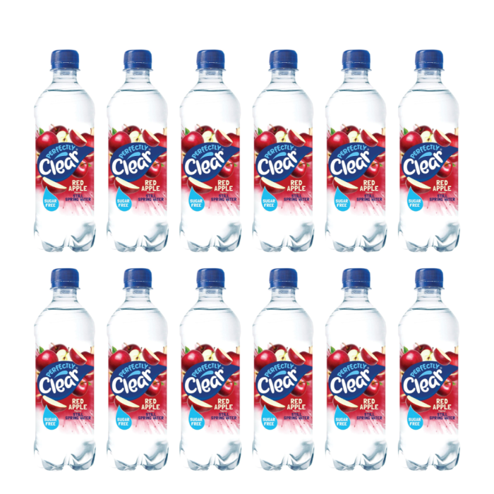 Perfectly Clear Red Apple Still Spring Water Sugar-Free 500ml - Pack of 12