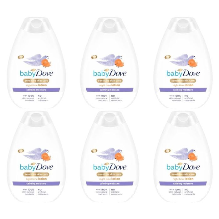 Baby Dove Calming Moisture Night Time Lotion 400ml - Pack of 6