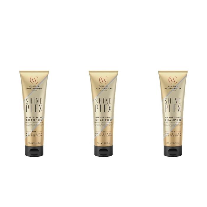 Charles Worthington ShinePlex Shampoo 250ml - Pack of 3