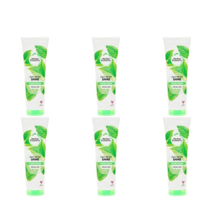 Herbal Essences Daily Detox Shine Conditioner 275ml - Pack of 6