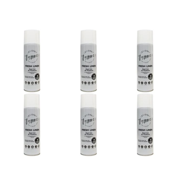 Designer Fragrances Fresh Linen Blast Can Air Freshener 300ml - Pack of 6