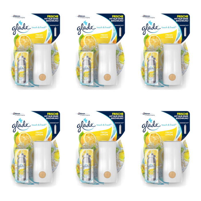 Glade Touch & Fresh Lemon Air Freshener 10 ml - Pack of 6