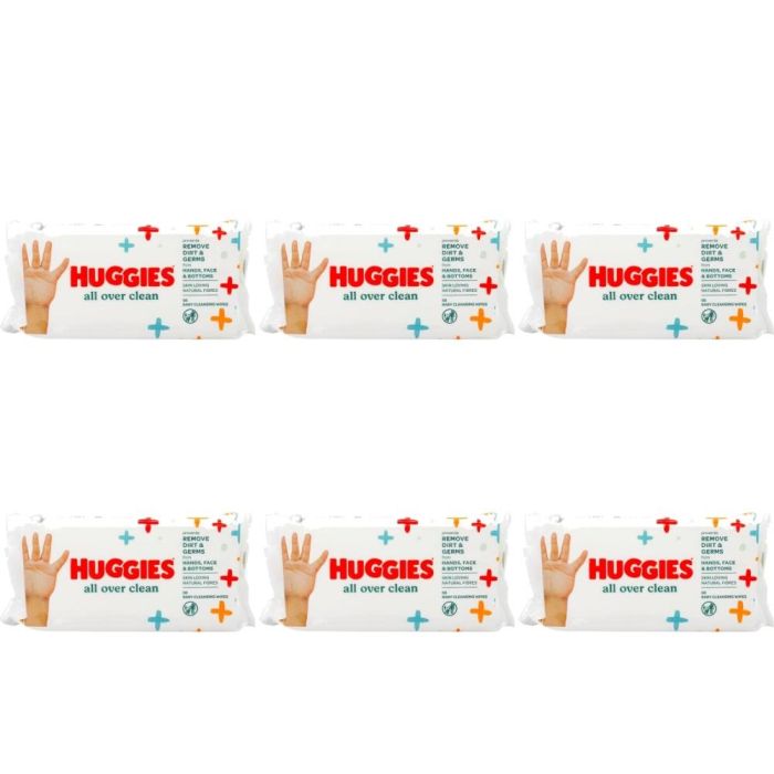 Huggies All Over Clean Baby Cleansing Wipes 56 Count - Pack of 6