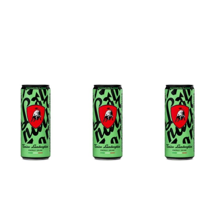 Tonino Lamborghini Watermelon Energy Drink 330ml - Pack of 3