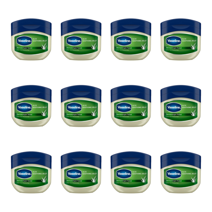 Vaseline Aloe Soothing Petroleum Jelly 50 ML - Pack of 12