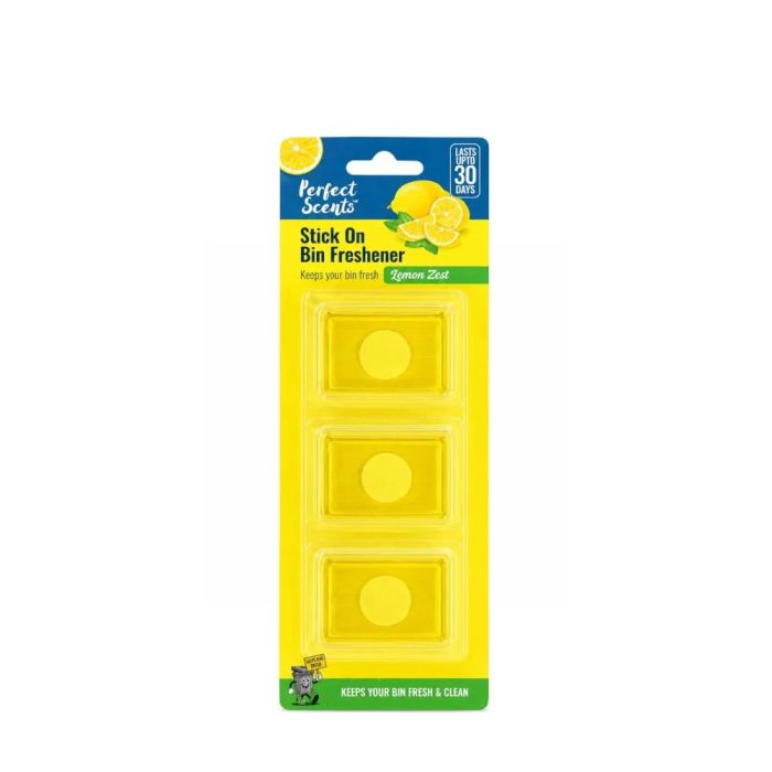 Perfect Scents Lemon Zest Stick-On Bin Freshener 3 x 5g