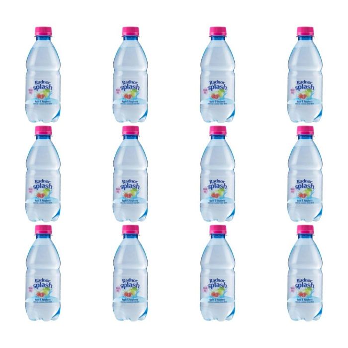 Radnor Splash Sparkling Apple & Raspberry Flavoured Water 330ml - Pack of 12