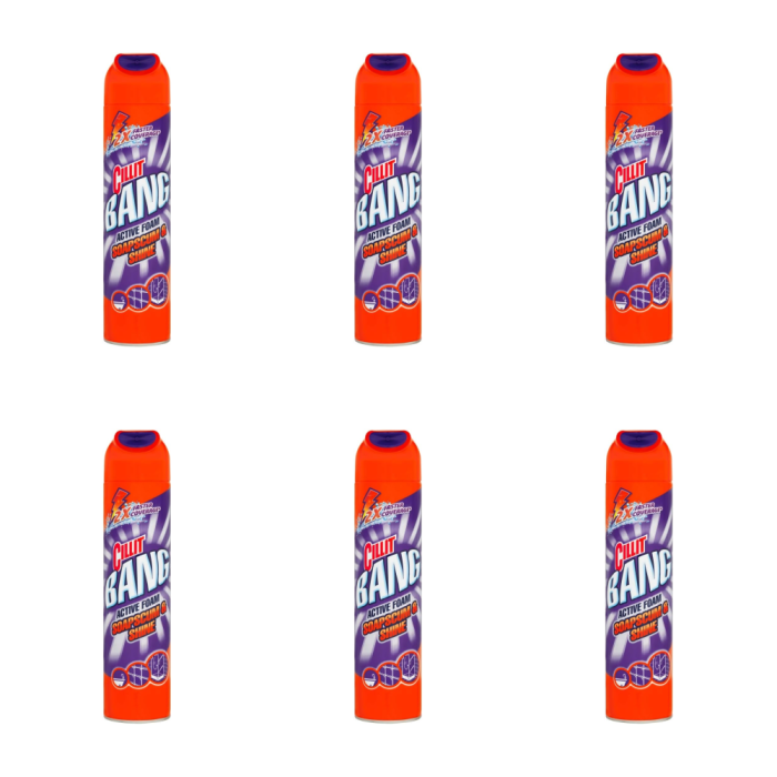 Cillit Bang Active Foam Soap Scum & Shine 600 ml - Pack of 6