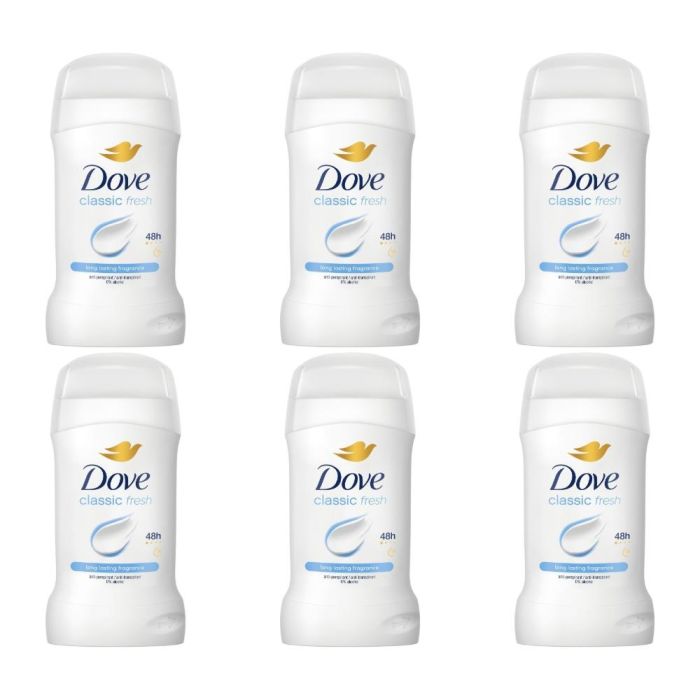 Dove Classic Fresh Anti-Perspirant Roll-On 50ml - Pack of 6