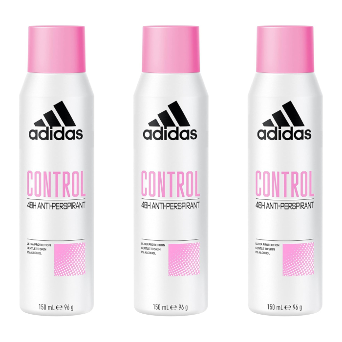Adidas Women Cool & Care Anti-Perspirant Spray 48H 150ml - Pack of 3