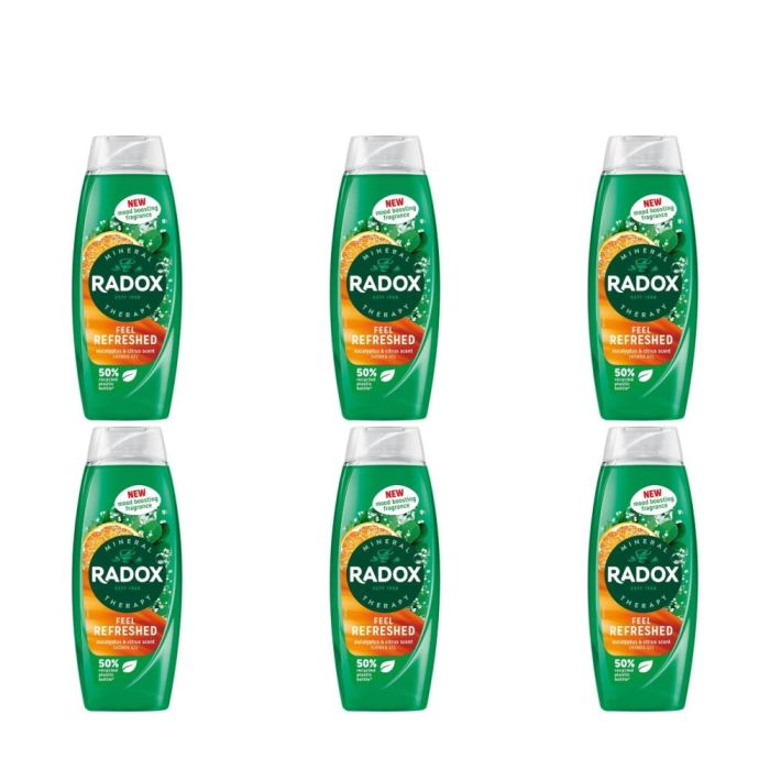 Radox Mineral Therapy Feel Refreshed Eucalyptus & Citrus Shower Gel 450ml - Pack of 6