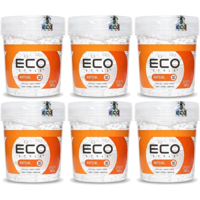 Eco Styler Krystal Styling Gel Maximum Hold 710ml - Pack of 6