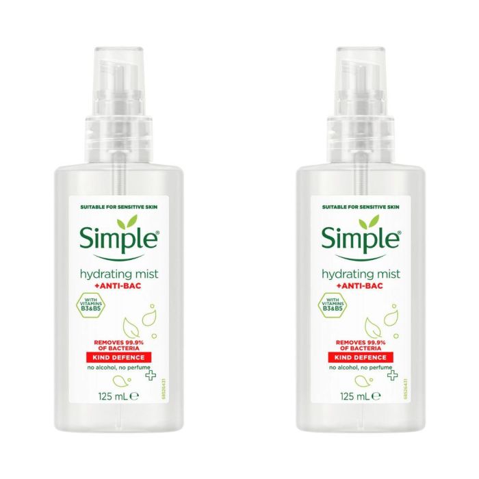 Simple Kind Defence Anti-bac Hydrating Mist Protection 125 ML - Pack of 2