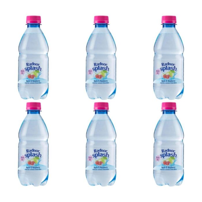 Radnor Splash Sparkling Apple & Raspberry Flavoured Water 330ml - Pack of 6