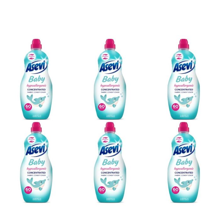 Asevi Baby Fabric Conditioner Softener 1380ml - Pack of 6