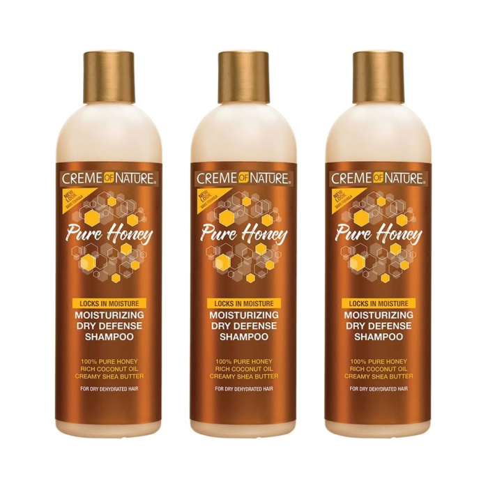 Creme of Nature Honey Moisture Dry Defense Shampoo 355ml - Pack of 3